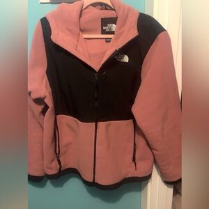 The North Face Women's Pink and Black Denali Jacket
